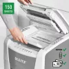 Leitz IQ Autofeed Office 150 Distruggidocumenti automatico P5, taglio micro, 22 cm, 2 x 15 mm, 44 L, 500 fogli, 55 dB
