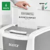 Leitz IQ Autofeed Office 150 Distruggidocumenti automatico P5, taglio micro, 22 cm, 2 x 15 mm, 44 L, 500 fogli, 55 dB