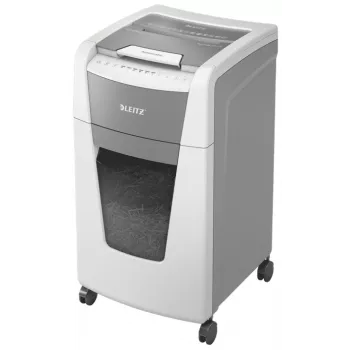 Leitz IQ Autofeed Office 300 Distruggidocumenti P5, taglio micro, 22 cm, 2 x 15 mm, 60 L, 700 fogli, 55 dB