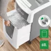 Leitz IQ Autofeed Office 300 Distruggidocumenti P5, taglio micro, 22 cm, 2 x 15 mm, 60 L, 700 fogli, 55 dB