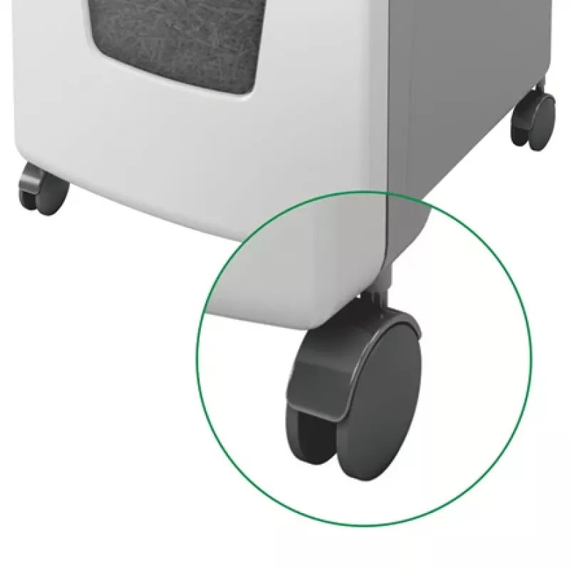 Leitz IQ Autofeed Office 300 Distruggidocumenti P5, taglio micro, 22 cm, 2 x 15 mm, 60 L, 700 fogli, 55 dB