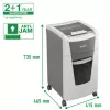 Leitz IQ Autofeed Office 300 Distruggidocumenti P5, taglio micro, 22 cm, 2 x 15 mm, 60 L, 700 fogli, 55 dB