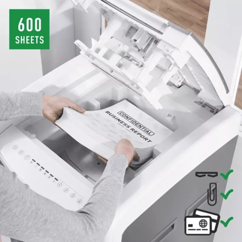 Leitz IQ Autofeed Office Pro 600 Distruggidocumenti automatico P4