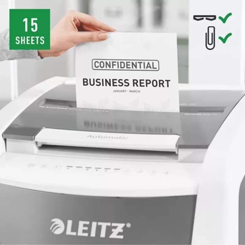 Leitz IQ Autofeed Office Pro 600 Distruggidocumenti automatico P4