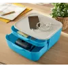 Leitz Cosy Cassettiera, 2 cassetti, polistirene (PS), blu, bianco, 1 pz., 251 mm, 143 mm