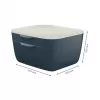 Leitz Cosy cassettiera 53570089, 2 cassetti, grigio/grigio chiaro, A4