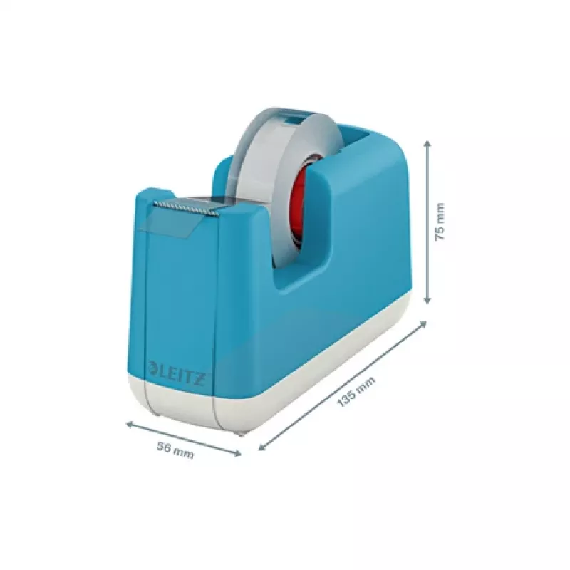 Leitz Cosy Tagliacarta da tavolo, 1,9 cm, 33 m, acrilonitrile-butadiene-stirene (ABS), blu, 75 mm, 56 mm
