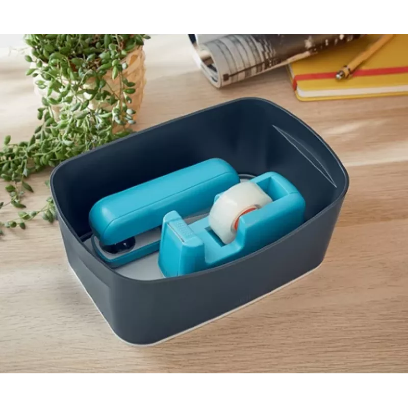 Leitz Cosy Tagliacarta da tavolo, 1,9 cm, 33 m, acrilonitrile-butadiene-stirene (ABS), blu, 75 mm, 56 mm