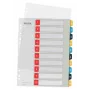 Leitz Cosy Indice numerico 1-10 stampabile, PP, indice numerico con linguette, polipropilene (PP), verticale, A4 Maxi, 245 mm, 305 mm