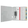 Leitz Cosy Indice numerico 1-10 stampabile, PP, indice numerico con linguette, polipropilene (PP), verticale, A4 Maxi, 245 mm, 305 mm