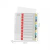 Leitz Cosy Indice numerico 1-10 stampabile, PP, indice numerico con linguette, polipropilene (PP), verticale, A4 Maxi, 245 mm, 305 mm