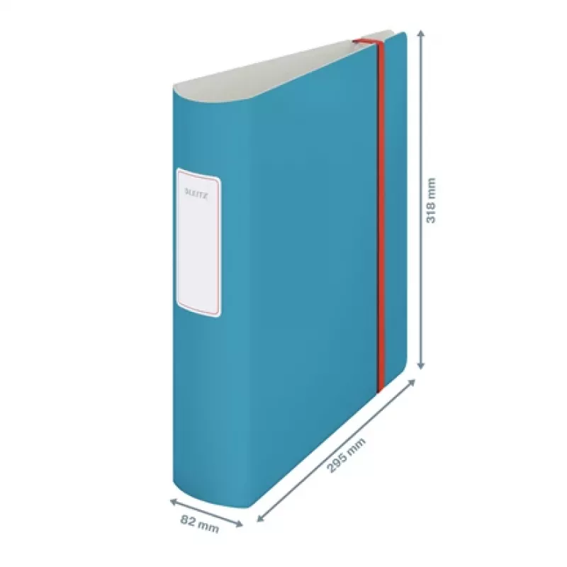 Leitz 180° Active Cosy Raccoglitore 80 mm, A4, polyfoam, blu, 500 fogli, 80 g/m², 8,2 cm