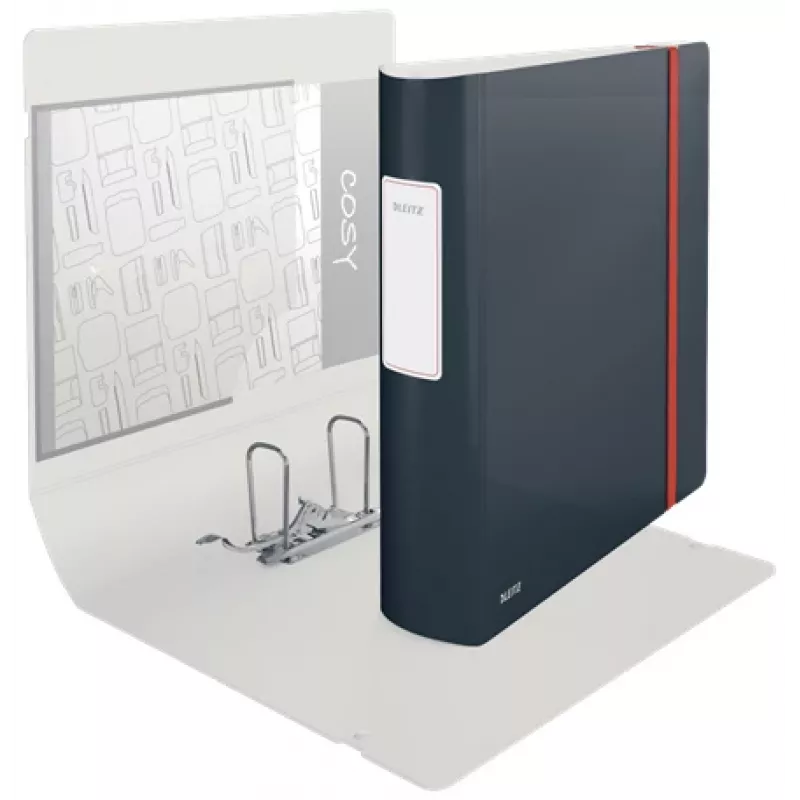 Leitz 180° Active Cosy Raccoglitore 80mm, A4, polyfoam, nero, 500 fogli, 80 g/m², 8,2 cm