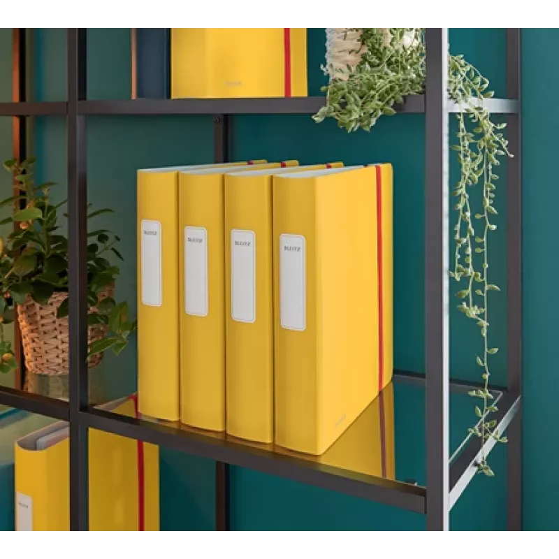 Leitz 180° Active Cosy Raccoglitore 60mm, A4, polyfoam, giallo, 350 fogli, 80 g/m², 6,5 cm