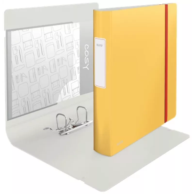 Leitz 180° Active Cosy Raccoglitore 60mm, A4, polyfoam, giallo, 350 fogli, 80 g/m², 6,5 cm