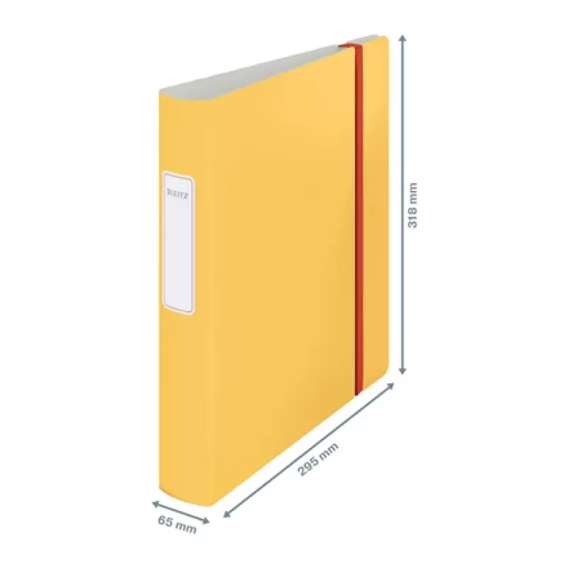 Leitz 180° Active Cosy Raccoglitore 60mm, A4, polyfoam, giallo, 350 fogli, 80 g/m², 6,5 cm