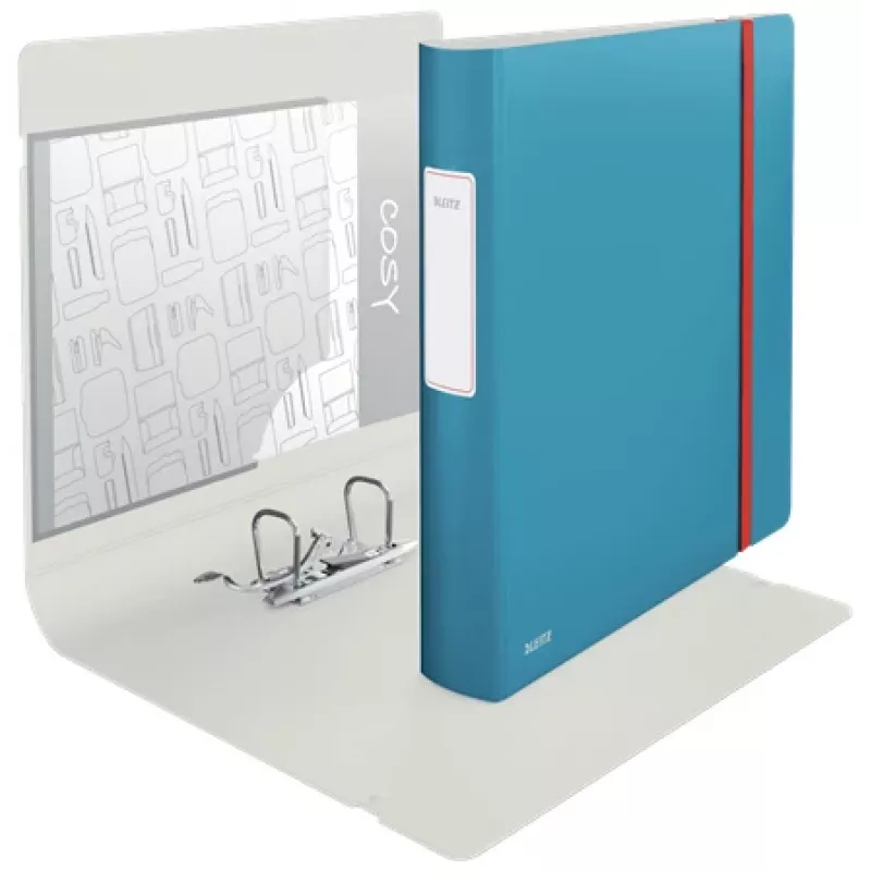 Leitz 180° Active Cosy raccoglitore 60mm, A4, poliuretano, blu, 350 fogli, 80 g/m², 6,5 cm