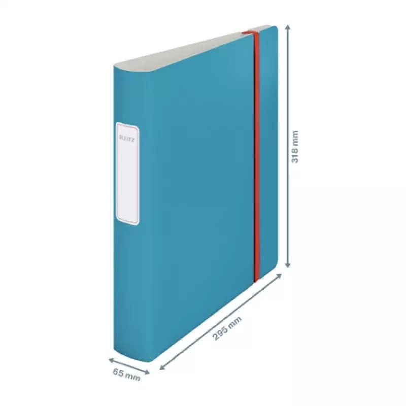 Leitz 180° Active Cosy raccoglitore 60mm, A4, poliuretano, blu, 350 fogli, 80 g/m², 6,5 cm