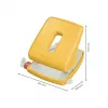 Leitz Cosy perforatrice 2 fori 30 fogli, giallo, plastica, 8 cm, 5,5 mm, A4