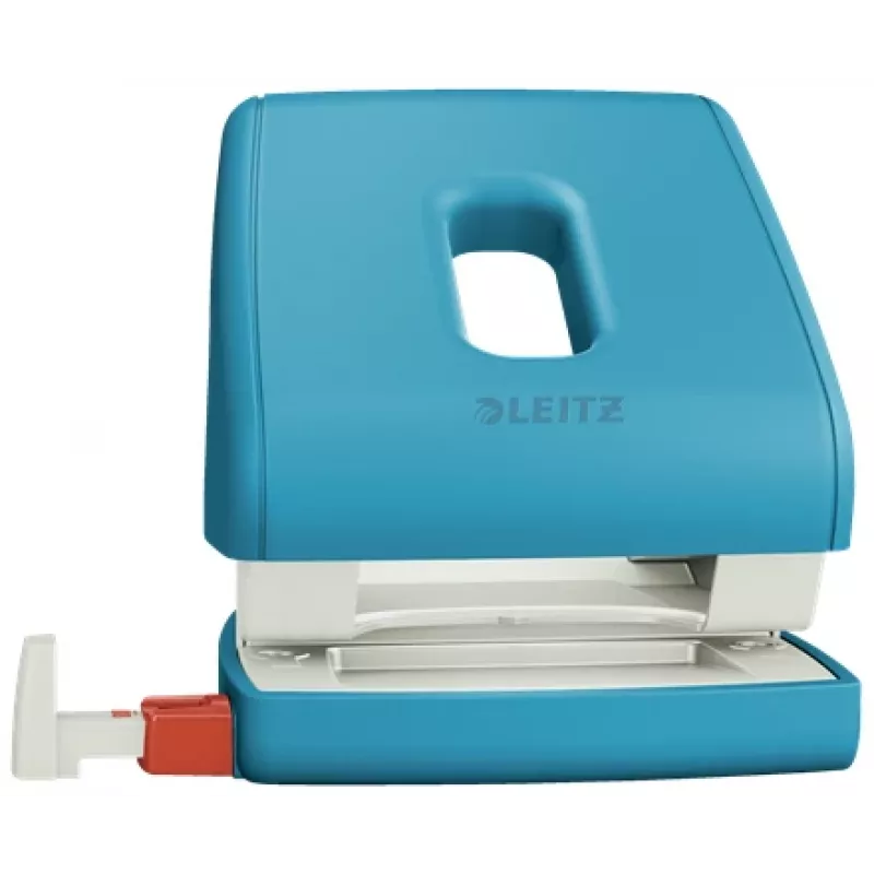Leitz Cosy perforatrice 2 fori 30 fogli, 30 fogli, blu, plastica, 8 cm, 5,5 mm, A4