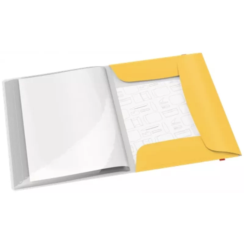 Leitz Cosy Mobile Display Book Plus, giallo, polipropilene (PP), 20 tasche, verticale, A4, 231 mm