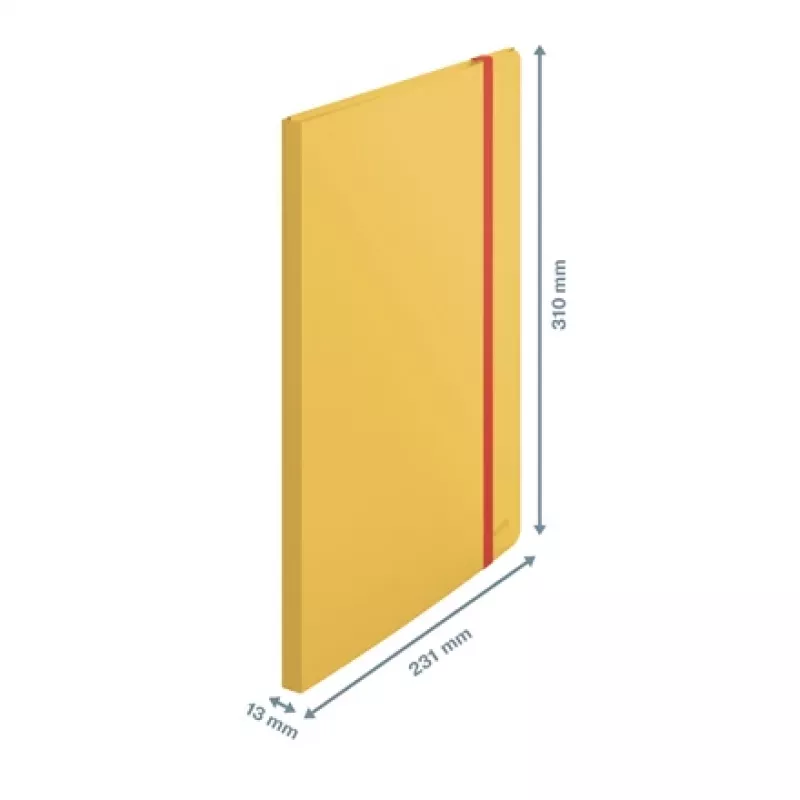 Leitz Cosy Mobile Display Book Plus, giallo, polipropilene (PP), 20 tasche, verticale, A4, 231 mm