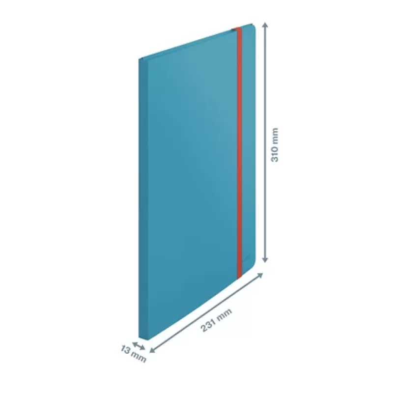Leitz Cosy Mobile Display Book Plus, blu, polipropilene (PP), 20 tasche, verticale, A4, 231 mm