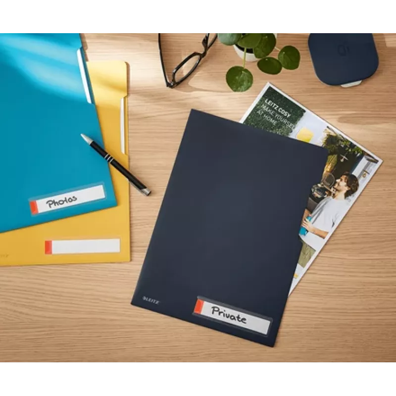 Leitz Cosy Privacy Folder, cartella portadocumenti classica, A4, polipropilene (PP), nero, opaco, verticale