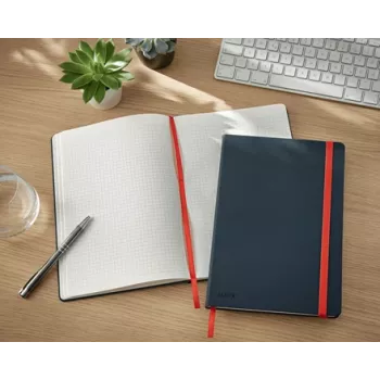 Leitz Cosy quaderno Soft Touch a quadretti con copertina rigida, monocromatico, nero, B5, 80 fogli, opaco, 100 g/m²
