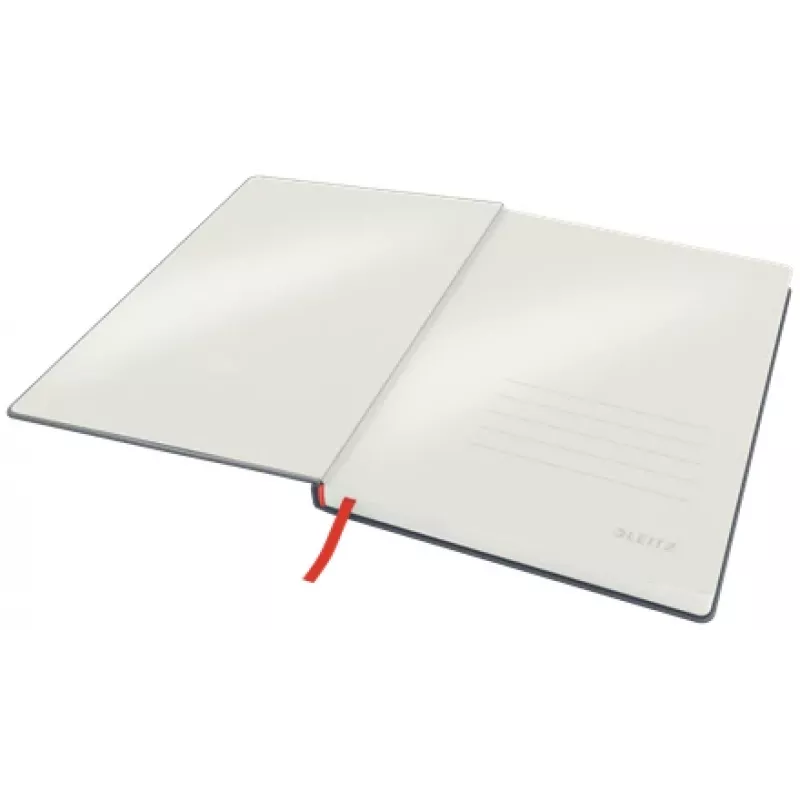 Leitz Cosy quaderno Soft Touch a righe con copertina rigida, monocromatico, nero, B5, 80 fogli, opaco, 100 g/m²