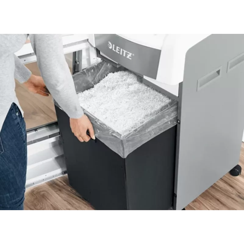 Leitz IQ Autofeed sacchetti in plastica per distruggidocumenti confezione da 20, sacchetti, 175 L, trasparente, 300 mm, 1 mm, 500 mm
