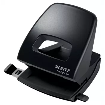 Leitz NeXXt Recycle perforatrice, 30 fogli, nero, plastica, 8 cm, 5,5 mm, A6