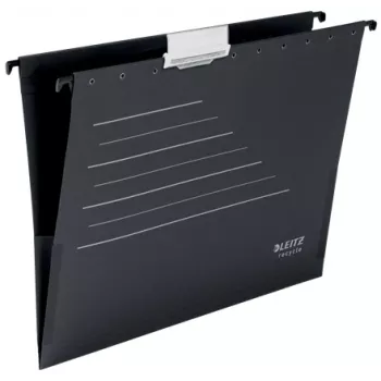 Leitz Alpha® Recycle cartella con gancio in cartone, A4, nero, cartone, 80 g/m², 150 fogli, 348 mm