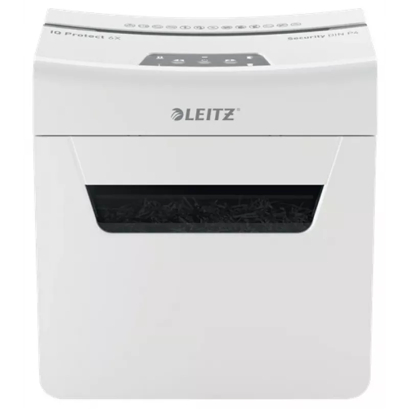 Leitz IQ Protect Premium distruggidocumenti 6X P4, 4 x 40 mm, 10 L, 100 fogli, 55 dB, touch, 6 fogli