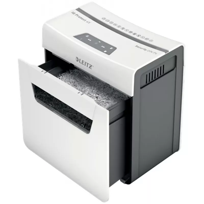 Leitz IQ Protect Premium distruggidocumenti 6X P4, 4 x 40 mm, 10 L, 100 fogli, 55 dB, touch, 6 fogli