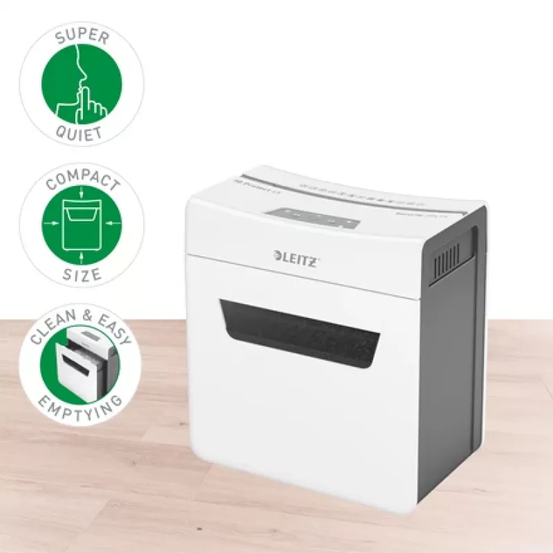Leitz IQ Protect Premium distruggidocumenti 6X P4, 4 x 40 mm, 10 L, 100 fogli, 55 dB, touch, 6 fogli