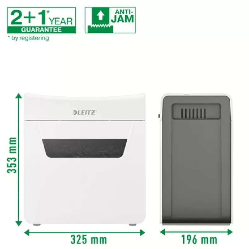 Leitz IQ Protect Premium distruggidocumenti 6X P4, 4 x 40 mm, 10 L, 100 fogli, 55 dB, touch, 6 fogli
