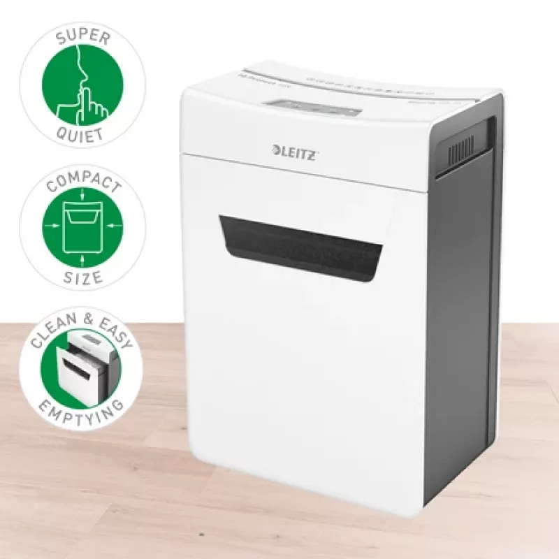 Leitz IQ Protect Premium distruggidocumenti 10X P4, 4 x 40 mm, 18 L, 150 fogli, 55 dB, touch, 10 fogli