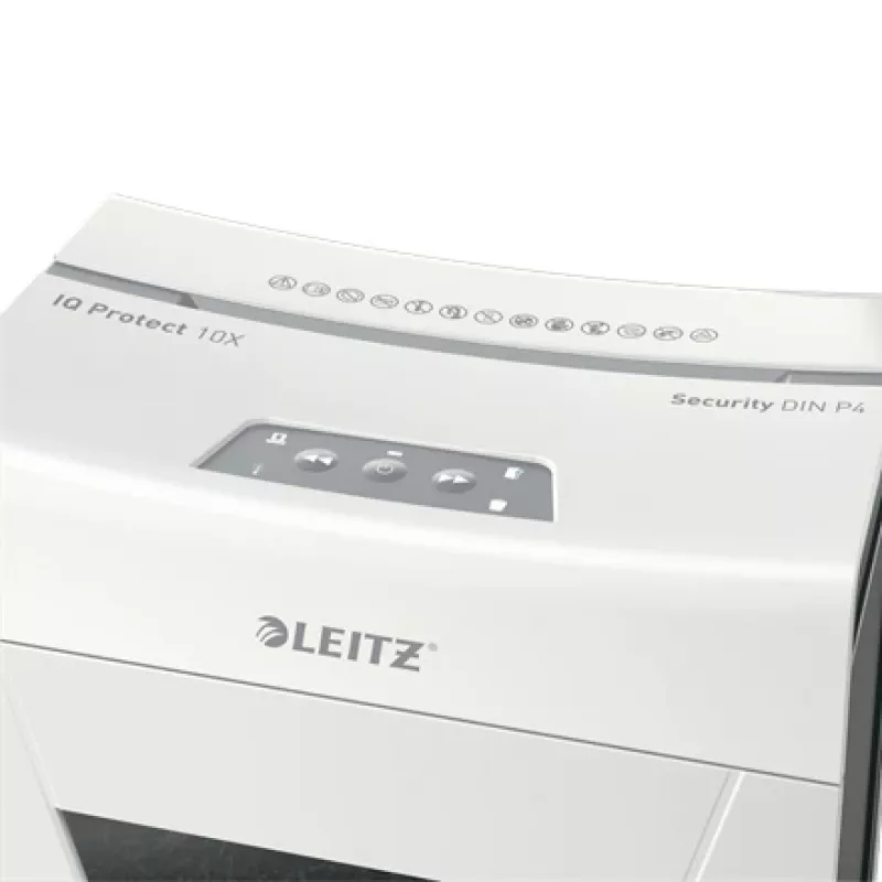 Leitz IQ Protect Premium distruggidocumenti 10X P4, 4 x 40 mm, 18 L, 150 fogli, 55 dB, touch, 10 fogli