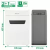 Leitz IQ Protect Premium distruggidocumenti 10X P4, 4 x 40 mm, 18 L, 150 fogli, 55 dB, touch, 10 fogli