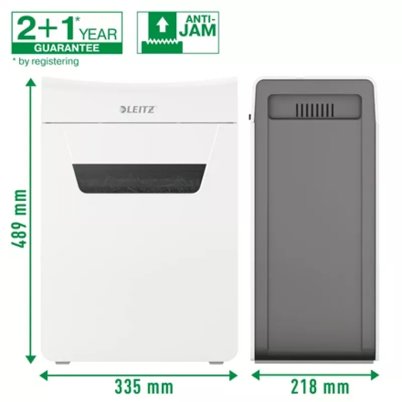 Leitz IQ Protect Premium distruggidocumenti 10X P4, 4 x 40 mm, 18 L, 150 fogli, 55 dB, touch, 10 fogli
