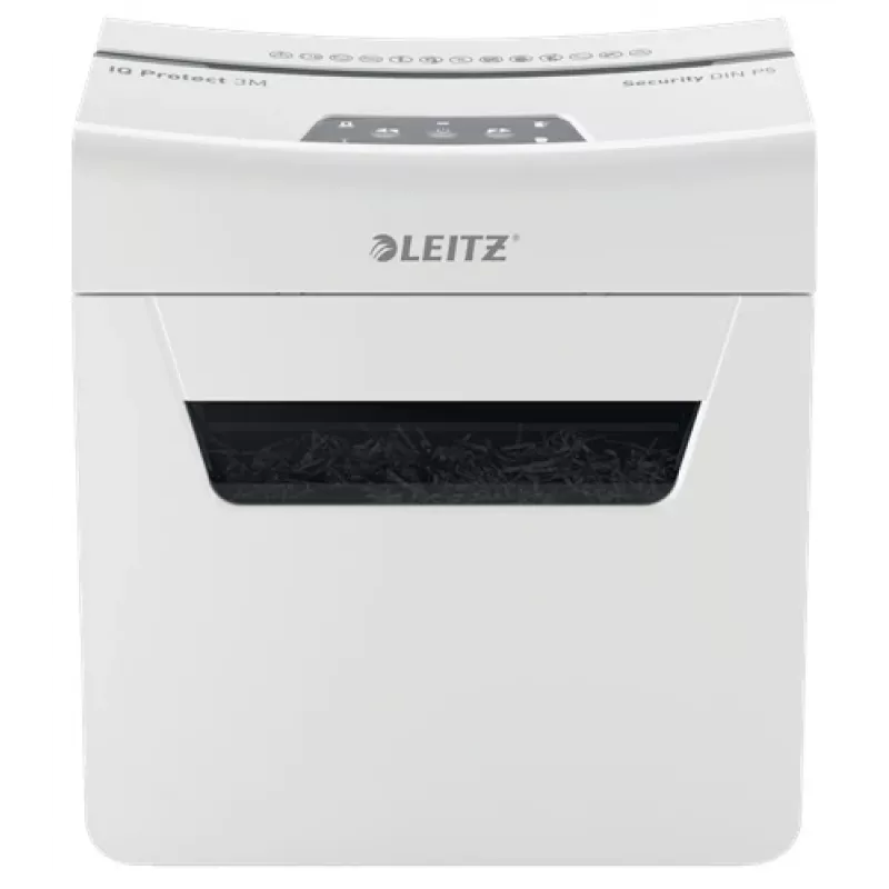 Leitz IQ Protect Premium distruggidocumenti 3M P5, taglio micro, 2 x 15 mm, 10 L, 125 fogli, 55 dB, touch