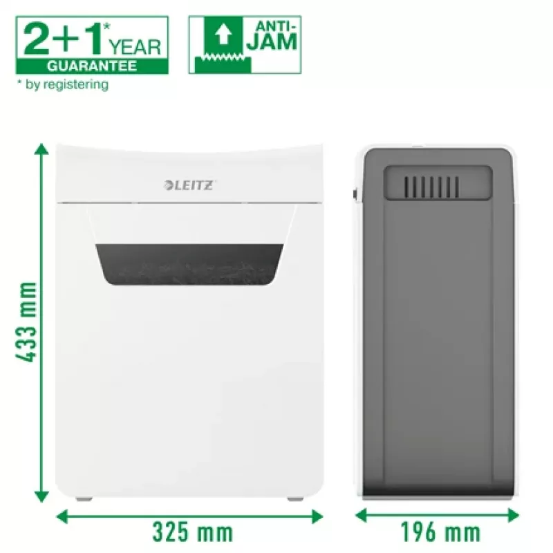 Leitz IQ Protect Premium distruggidocumenti 4M P5, taglio micro, 2 x 15 mm, 14 L, 150 fogli, 55 dB, touch