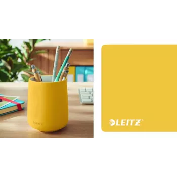 Leitz Cosy portapenne, giallo, ceramica, ragazzo/ragazza, 8,7 cm, 105 mm, 240 g