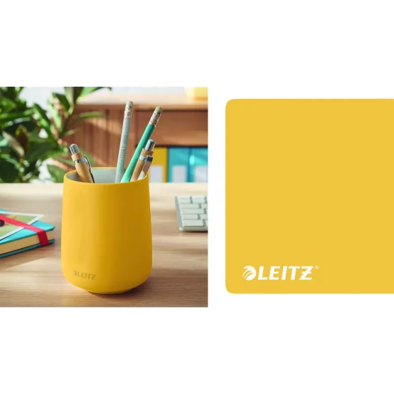 Leitz Cosy portapenne, giallo, ceramica, ragazzo/ragazza, 8,7 cm, 105 mm, 240 g