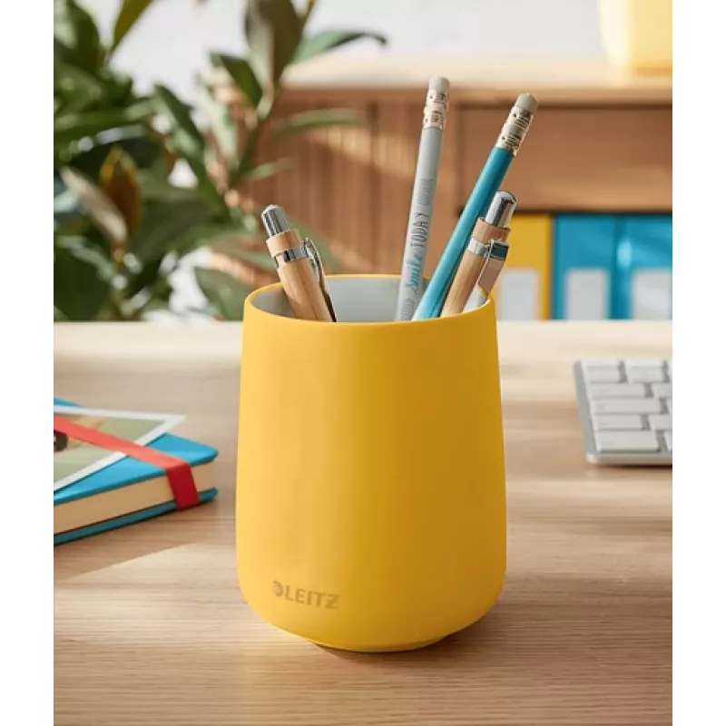 Leitz Cosy portapenne, giallo, ceramica, ragazzo/ragazza, 8,7 cm, 105 mm, 240 g