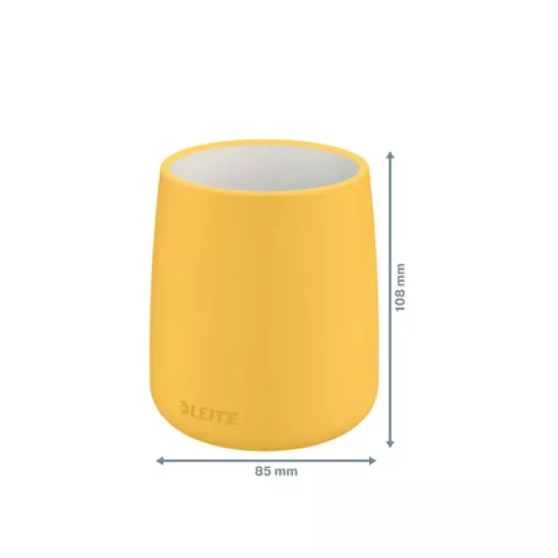 Leitz Cosy portapenne, giallo, ceramica, ragazzo/ragazza, 8,7 cm, 105 mm, 240 g
