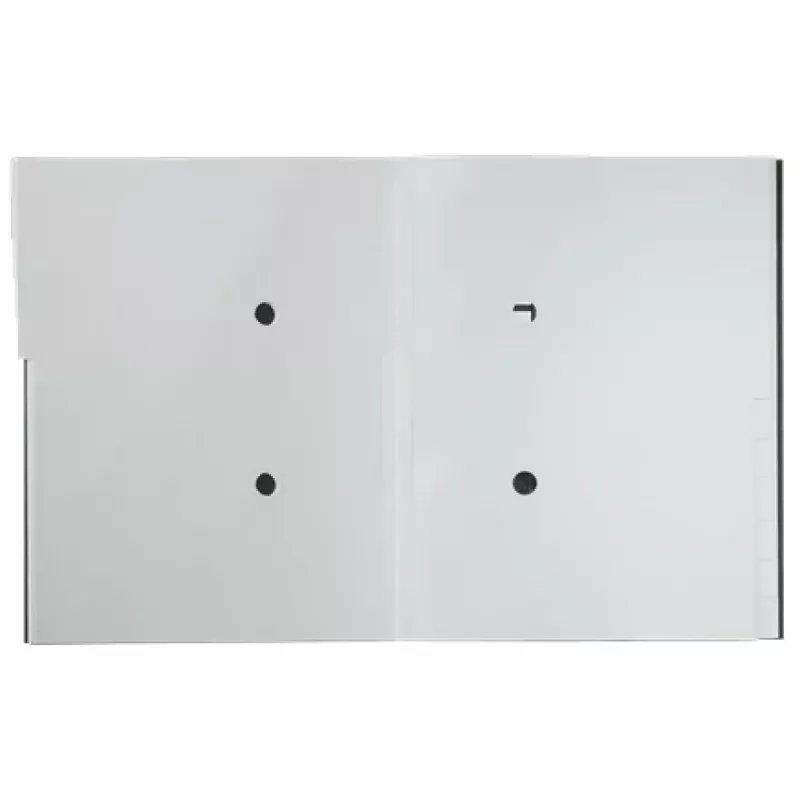 Leitz Recycle separatore in cartone, cartella portadocumenti, A4, cartone, nero, opaco, elastico