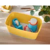 Leitz MyBox Cosy Small con coperchio, scatola contenitore, scatola contenitore, giallo, rettangolare, plastica, monocromatico, giallo