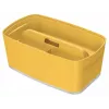 Leitz MyBox Cosy Small con coperchio, scatola contenitore, scatola contenitore, giallo, rettangolare, plastica, monocromatico, giallo